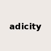 adicity是什么意思