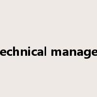 technical manager是什么意思