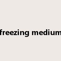 freezing medium是什么意思