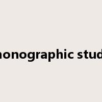 monographic study是什么意思