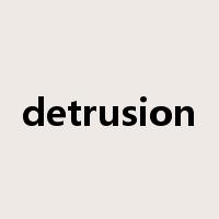 detrusion是什么意思