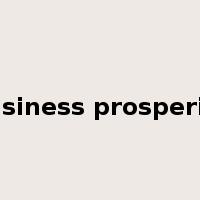 business prosperity是什么意思