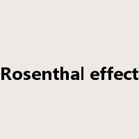 Rosenthal effect是什么意思