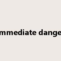 immediate danger是什么意思