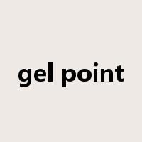 gel point是什么意思