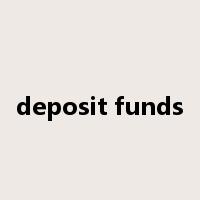 deposit funds是什么意思