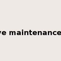 preventive maintenance program是什么意思