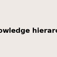 knowledge hierarchy是什么意思