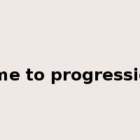 time to progression是什么意思