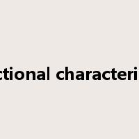 functional characteristics是什么意思