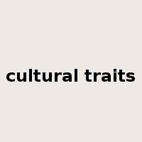 cultural traits是什么意思