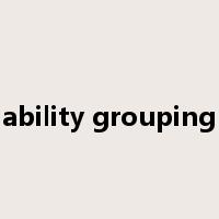 ability grouping是什么意思