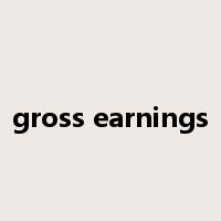gross earnings是什么意思