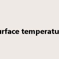 surface temperature是什么意思