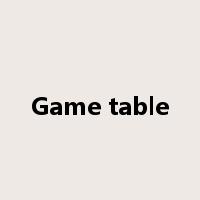 Game table是什么意思