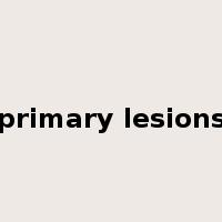 primary lesions是什么意思