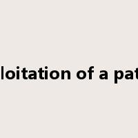 exploitation of a patent是什么意思