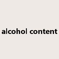 alcohol content是什么意思