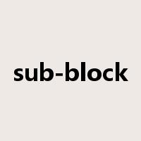 sub-block是什么意思