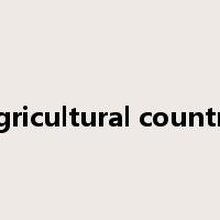 agricultural country是什么意思