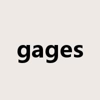 gages是什么意思