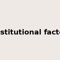 institutional factor是什么意思