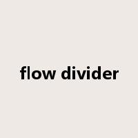 flow divider是什么意思