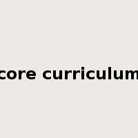 core curriculum是什么意思