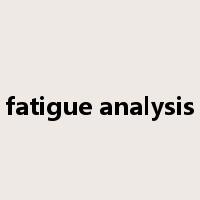 fatigue analysis是什么意思