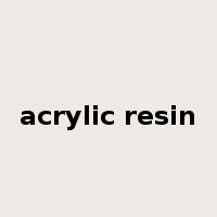 acrylic resin是什么意思