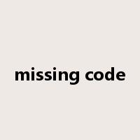 missing code是什么意思