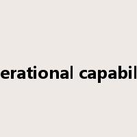 operational capability是什么意思