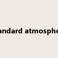 standard atmosphere是什么意思