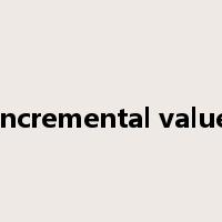incremental value是什么意思