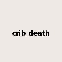 crib death是什么意思