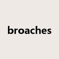 broaches是什么意思