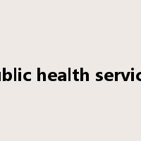 public health services是什么意思
