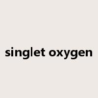 singlet oxygen是什么意思