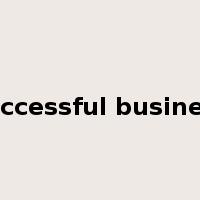 successful business是什么意思