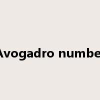 Avogadro number是什么意思