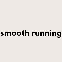 smooth running是什么意思
