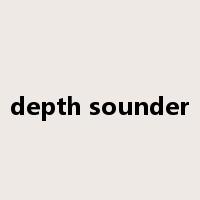 depth sounder是什么意思