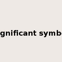 significant symbol是什么意思