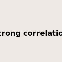 strong correlation是什么意思