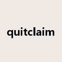 quitclaim是什么意思