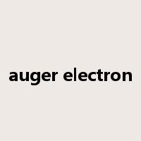 auger electron是什么意思