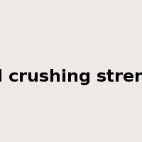 cold crushing strength是什么意思