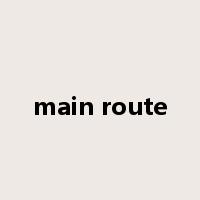 main route是什么意思