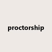 proctorship是什么意思