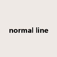 normal line是什么意思